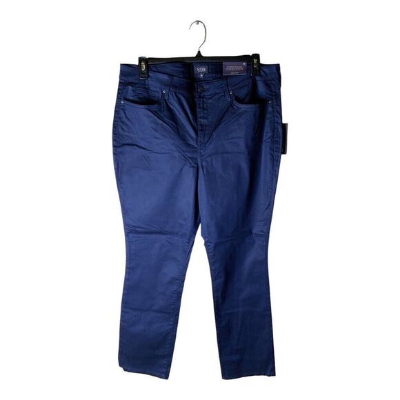 NYDJ Sheri Slim Deep Peaco Pants Womens Plus Size 18 Lift Tuck Support Trousers - Picture 2 of 12